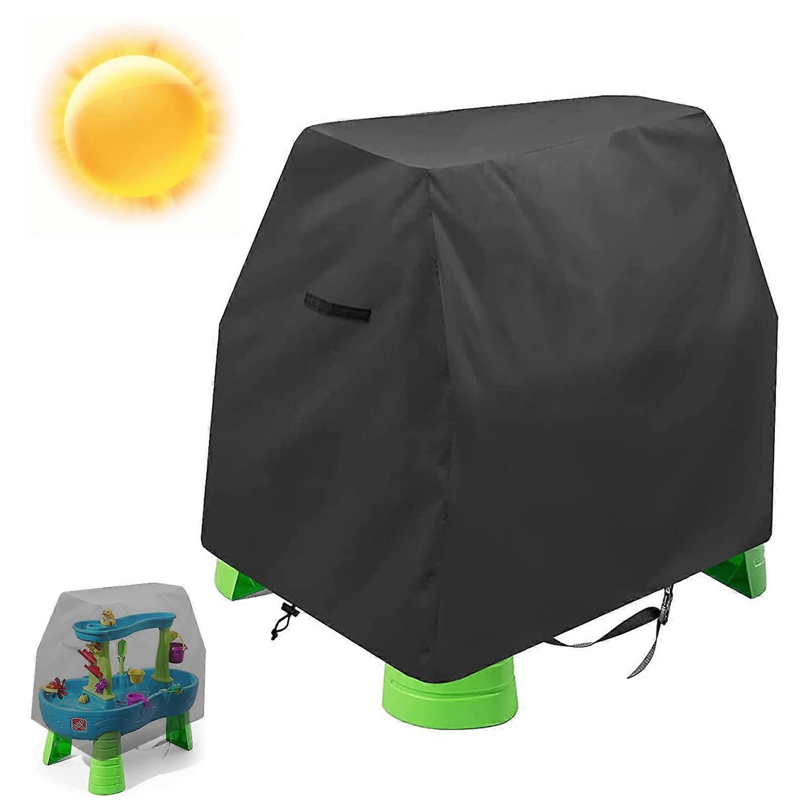 Kids Picnic Table Cover - Waterproof 600D Oxford Fabric Tablecloth for Water Play and Sand Tables, Elastic Edges, Outdoor Use