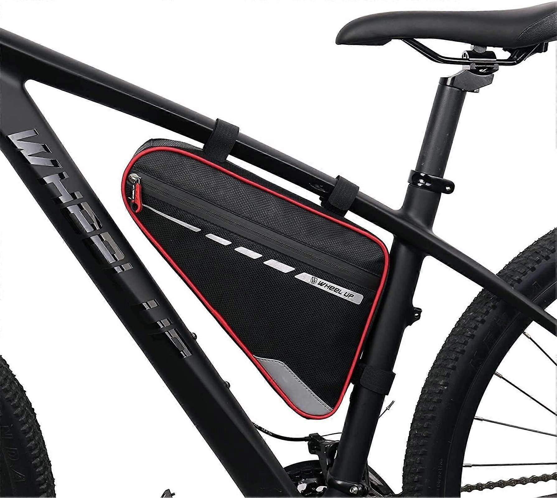 Bicycle Handlebar Bag with Waterproof Front Storage for Mountain Bike, Road and Folding Bikes