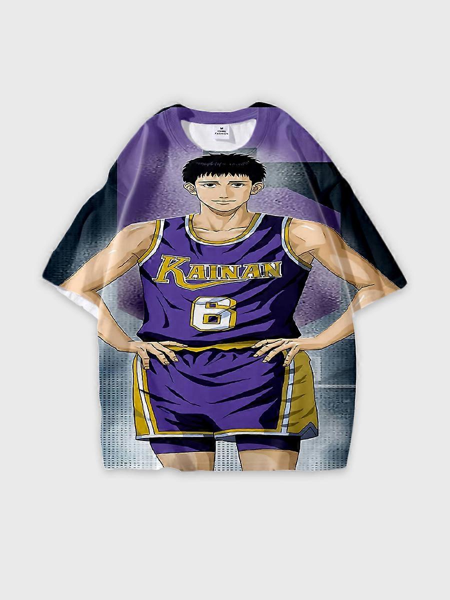 T-shirt round neck Role Pattern loose short sleeve JW6607