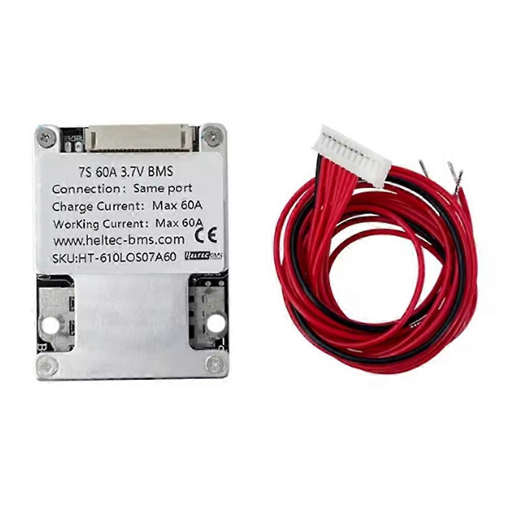 BMS 7S 60A Lithium Battery Protection Board for Electronic Tools Wheelchairs Vehicles 7S 60A 3.7V