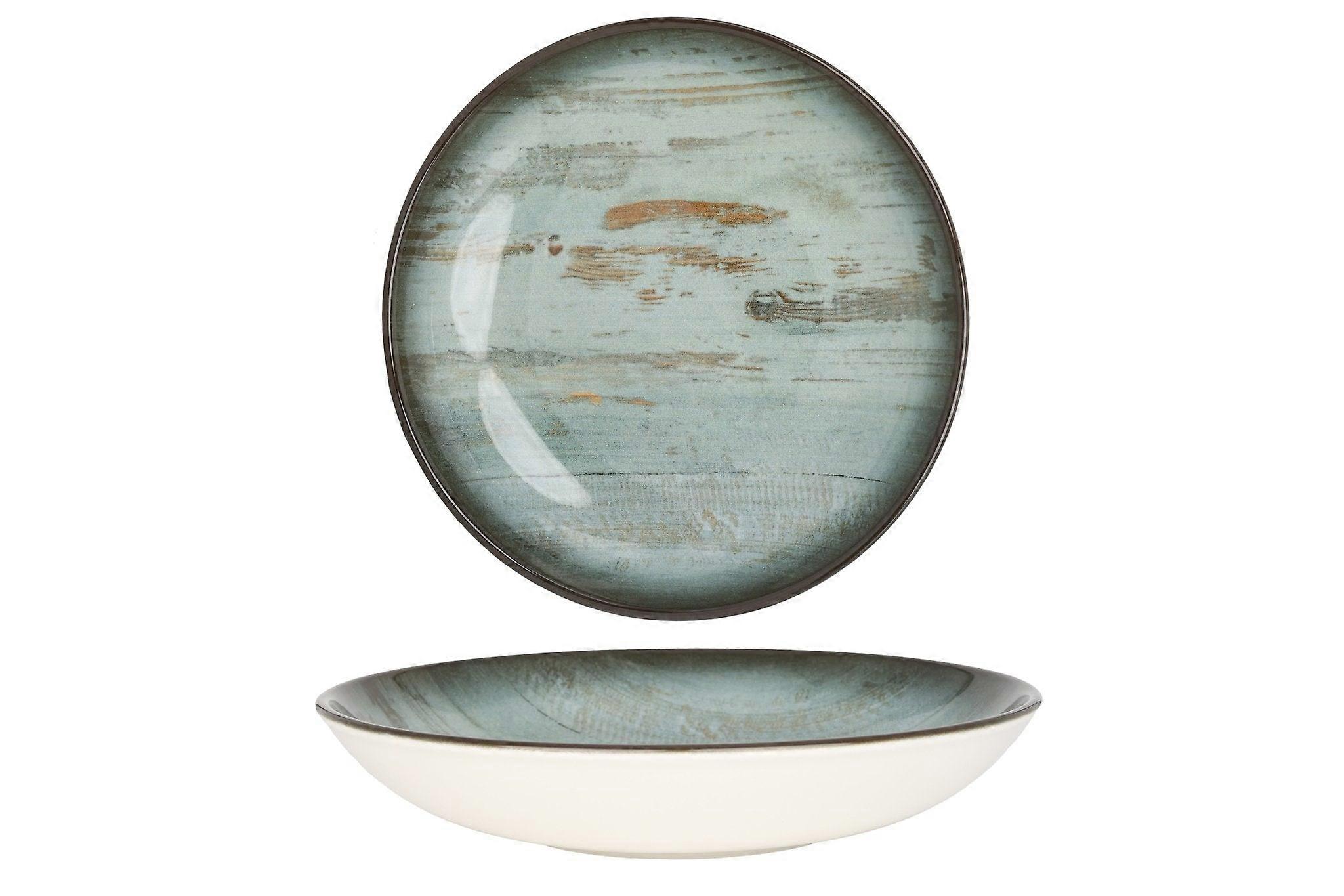 Bonna ディーププレート - Madera - 磁器 - 25 cm (1300cc) - 6個セット