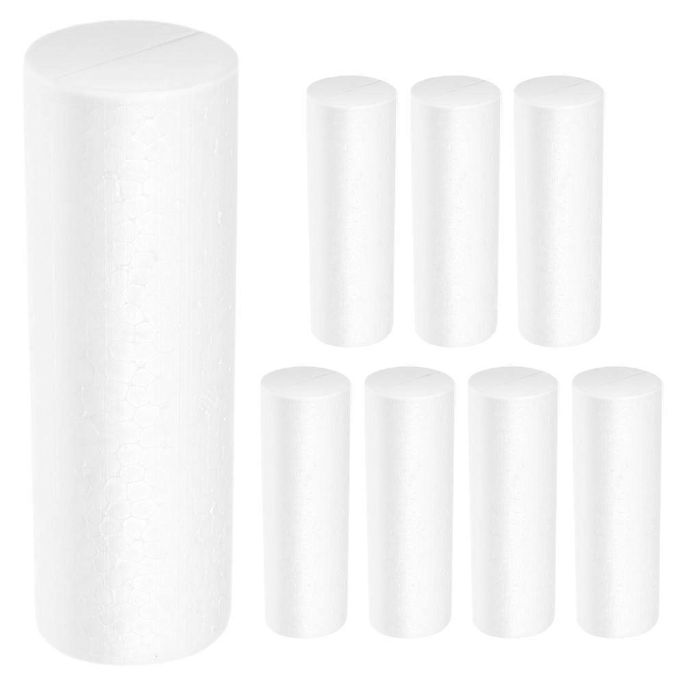 Modeling Foam Tubes Polystyrene Cylindrical Diy Craft Supplies Artists Hobbyists 15Cm 8Pcs