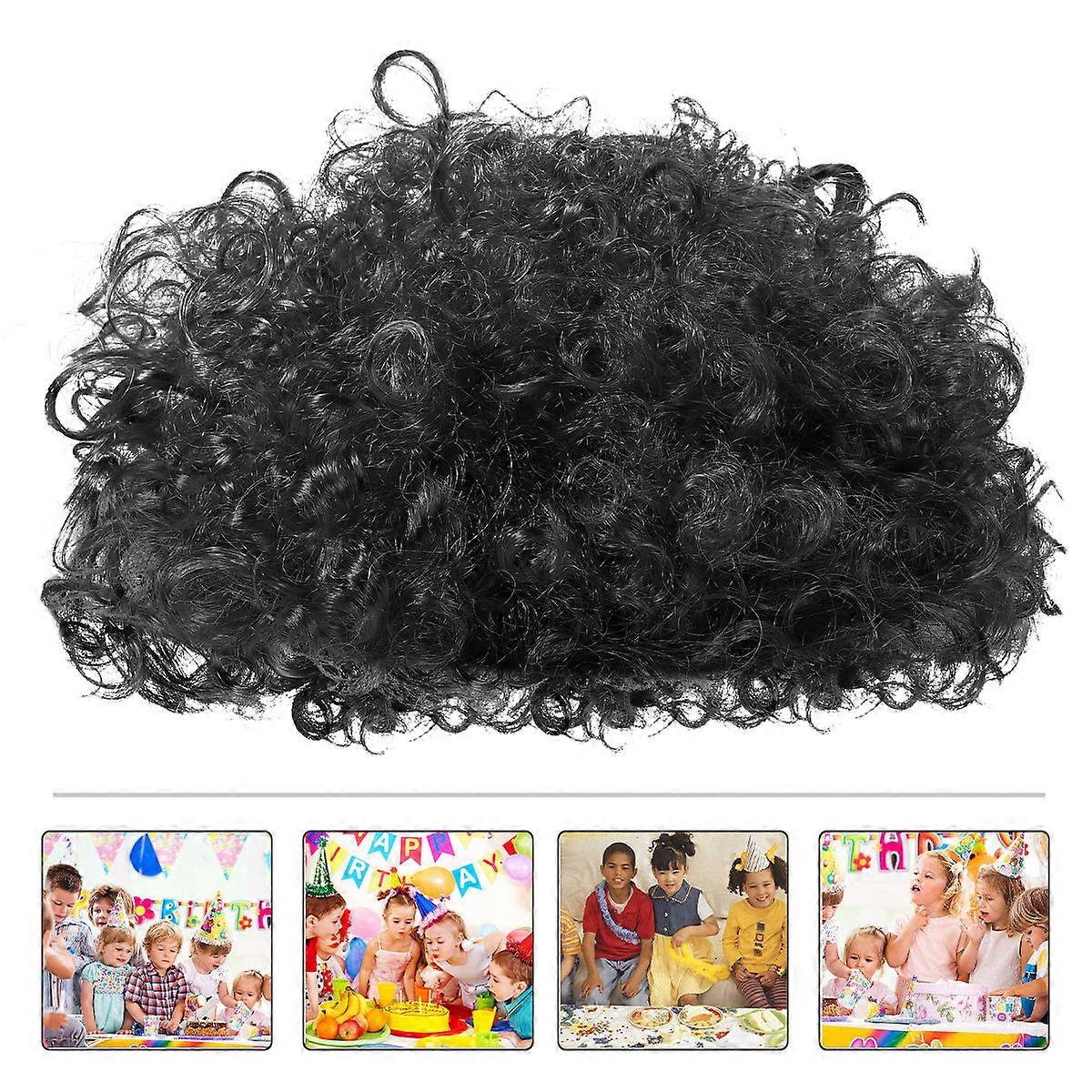 Clown Headgear Cosplay Color Wigs Performance Prop Fluffy Shape High Temperature Wire 20x18cm 1Pack