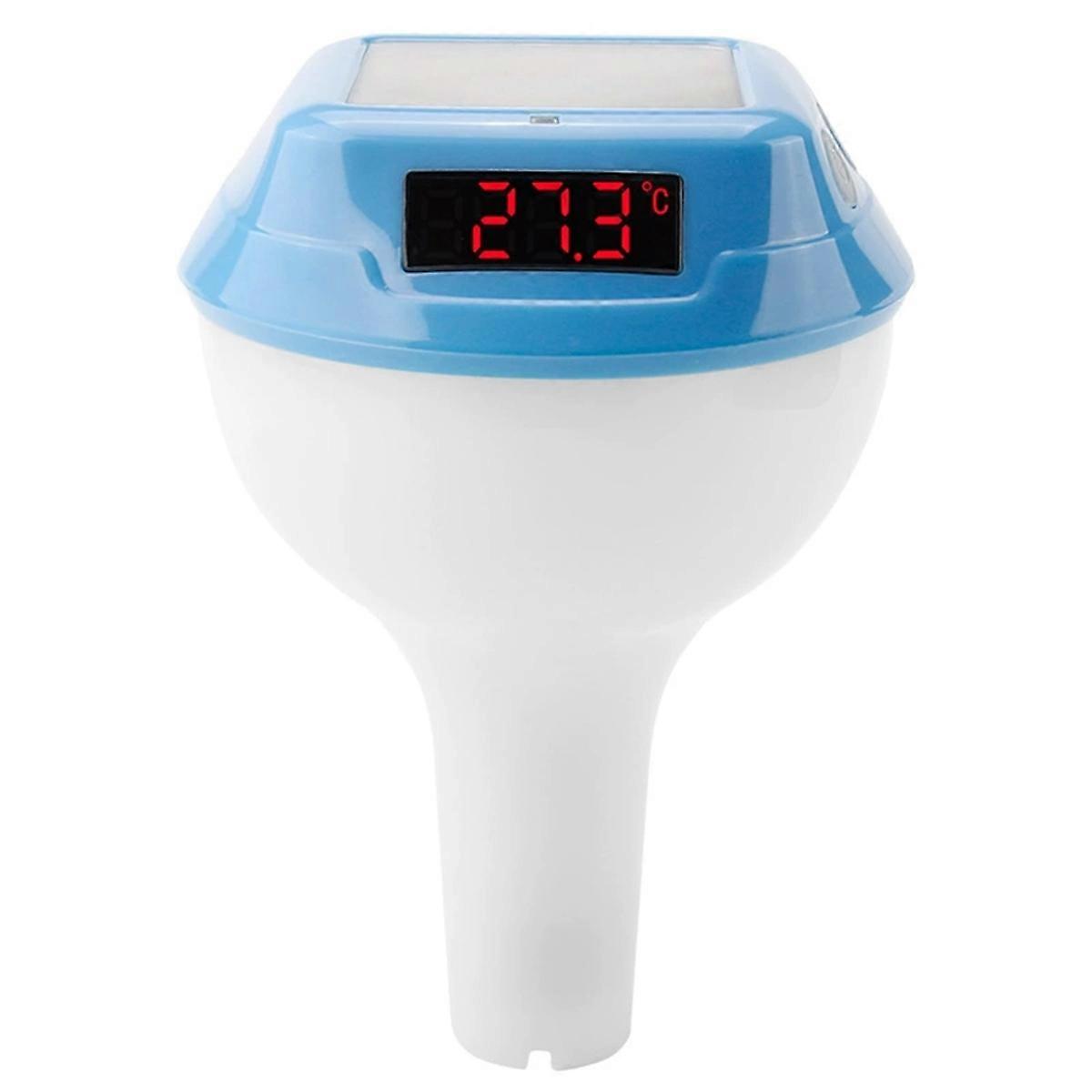Premium Digital Pool Thermometer Floating Easy Read,Large Solar Panel and LED Screen,IP68 Waterproof