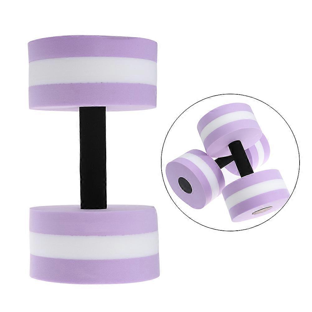 Dumbbells Pool Resistance Water Aquatic Exercise Dumbell Purple 1Set