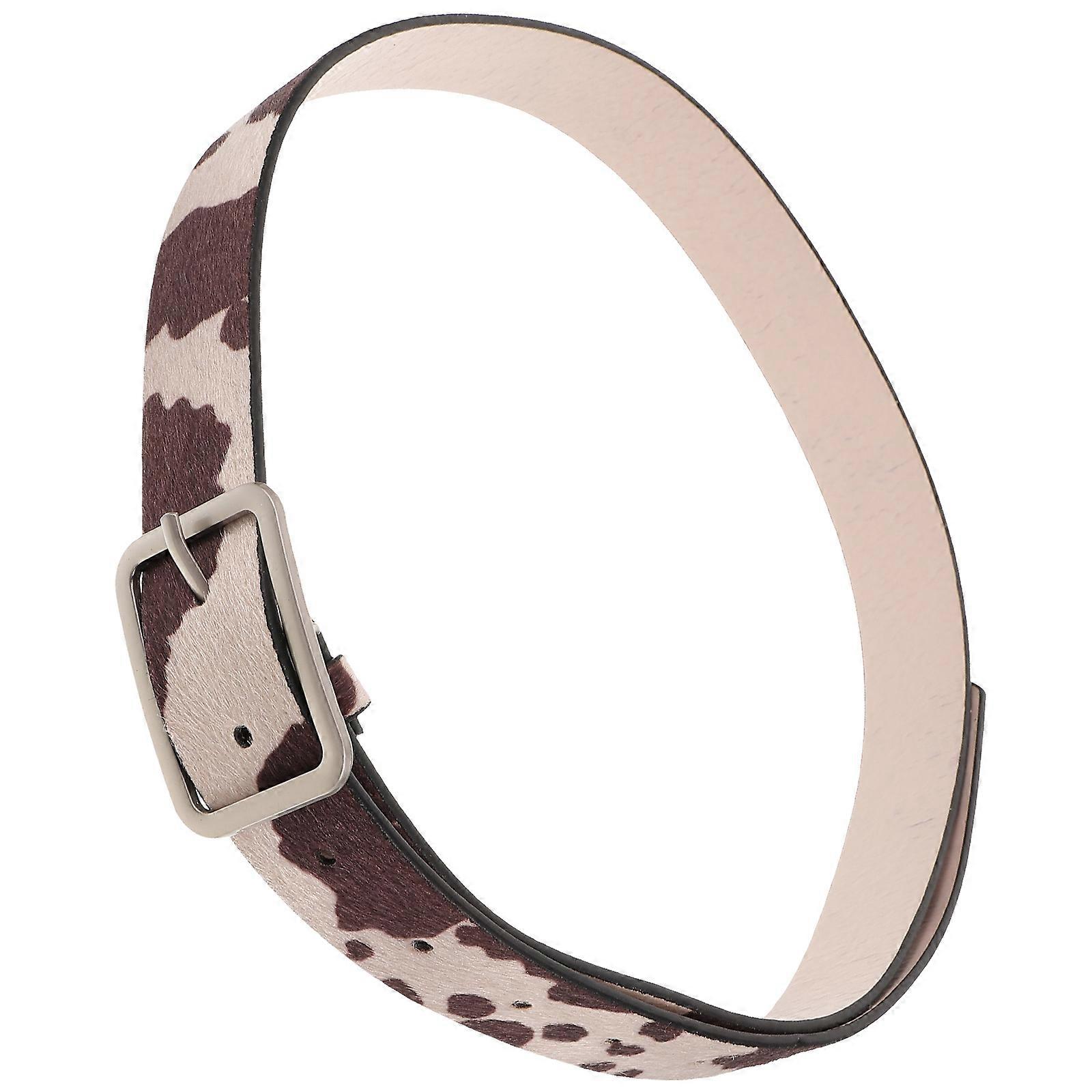 Here's a refined and professional product description for your **Adjustable Cow Print PU Belt**:
**Adjustable Cow Print PU Belt for Women –