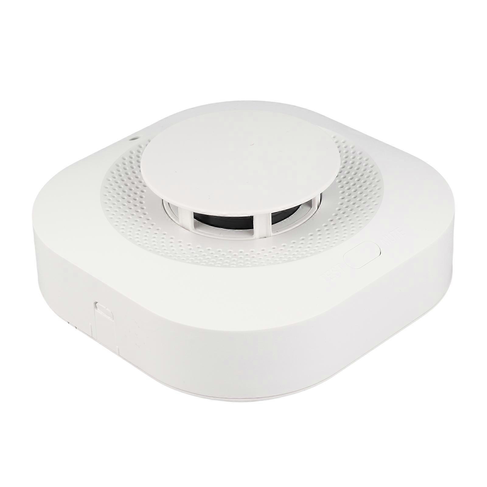 Tuya Zigbee Intelligent Wireless Smoke Detection Device 360 ° Induction Home Smoke Alert Detector Sound Light Alarm and Short Messaging Notification