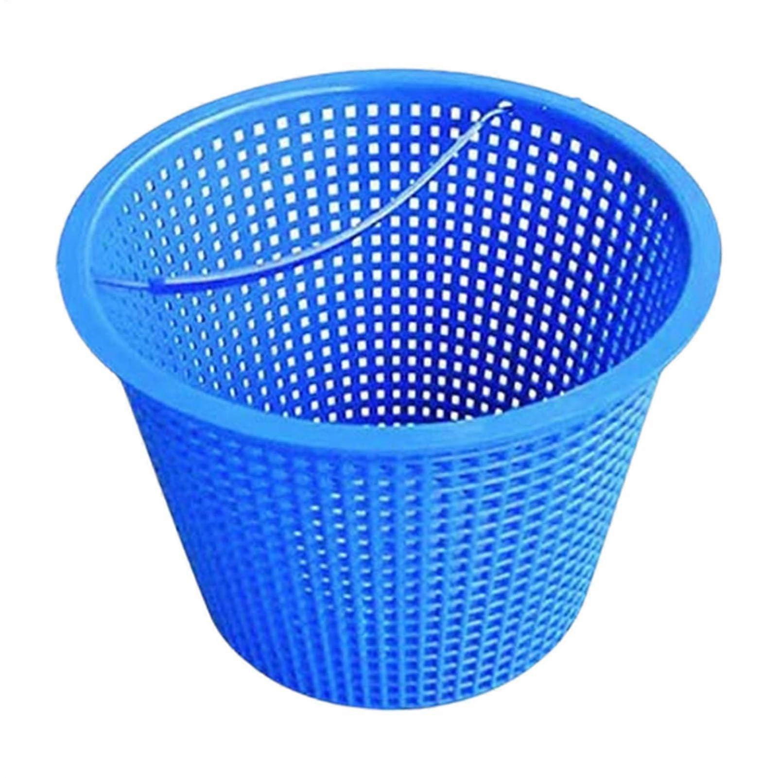 Swimming pool filter basket, skimmer basket with handle, swimming pool skimmer filter screen net, pool accessories for removing leaves and debris.
