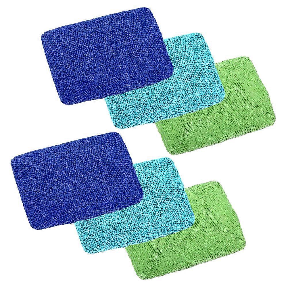 Microfiber Cloths For Car Maintenance Window Cleaning Square Design Car Owners 5.1X3.9X0.4In 6Pcs