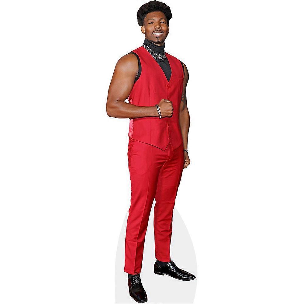 Dominique Barrett (Red) Cardboard Cutout (lifesize OR mini size). Standee. Stand Up.