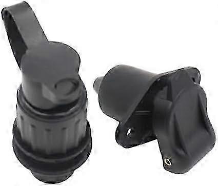 Easy to Use: The Motorhome Power Cord Socket Connector is a 3-pin trailer plug that can power trailer lighting, plug and play, easy to use, saving you