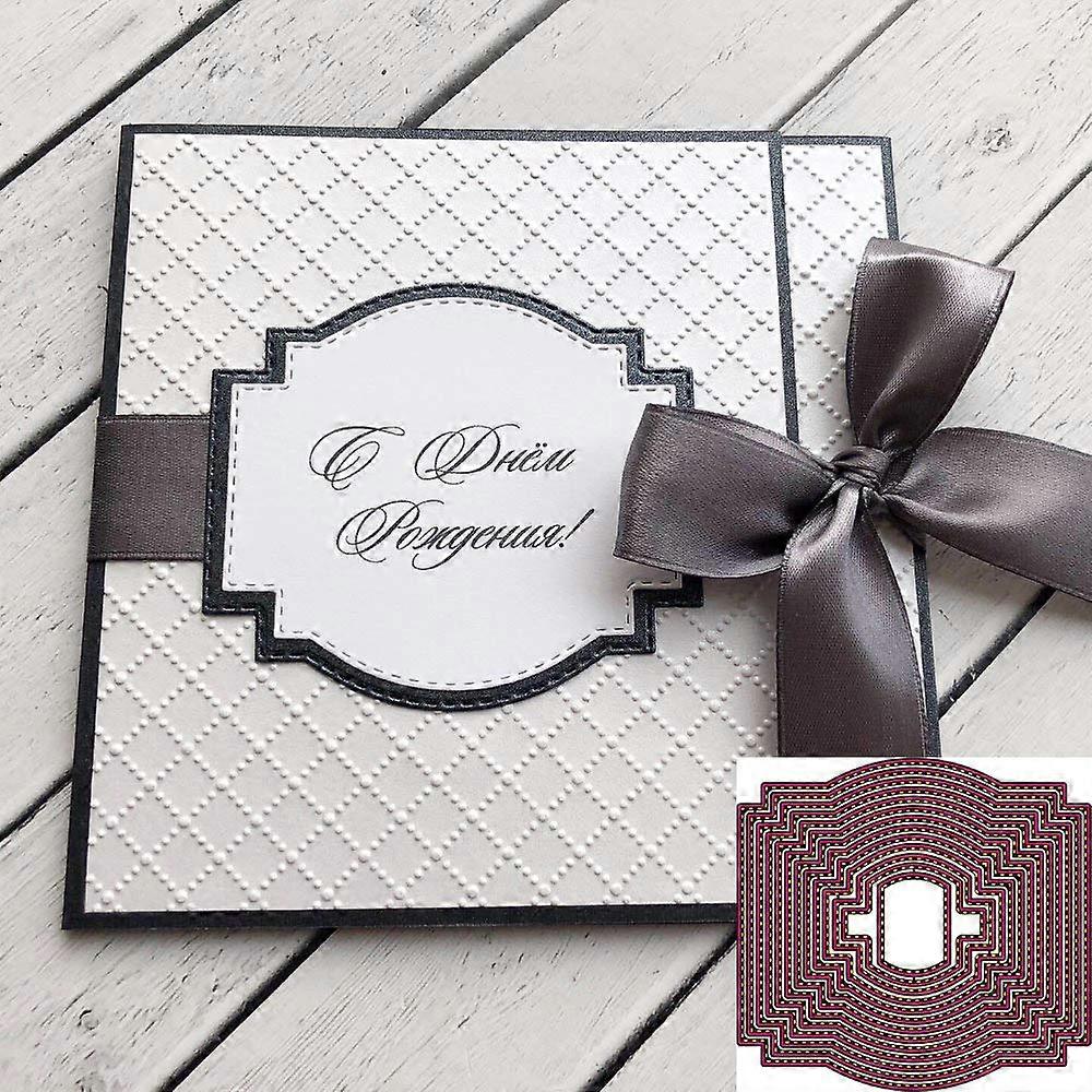 Wedding Net Cutting Dies 13 Pieces Irregular Square Frame Stencils for DIY Scrapbooking Card Making and Embossing