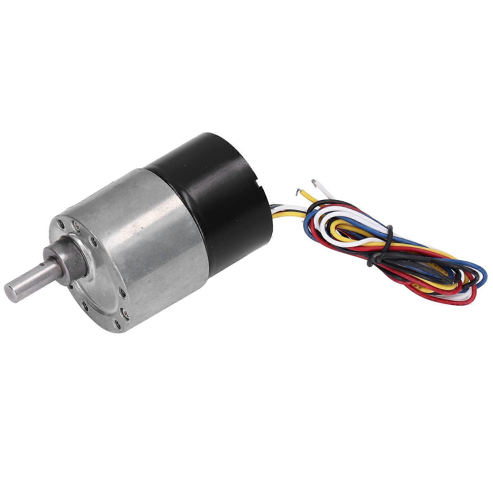Metal Gear Motor With Gear Reduction, Brushless D-Shaft CW CCW Rotation, 107 RPM for Mechanical Devices and Robots