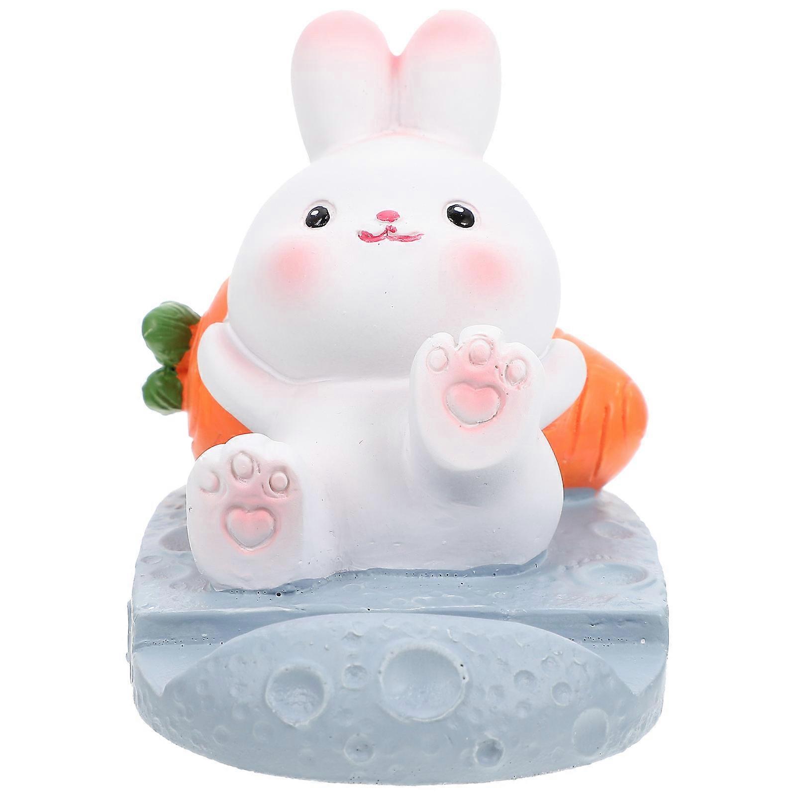 Creative Phone Stand Cartoon Rabbit Shape Desktop Phone Support Office Use Multi-Colored Stable Placement 1Pcs