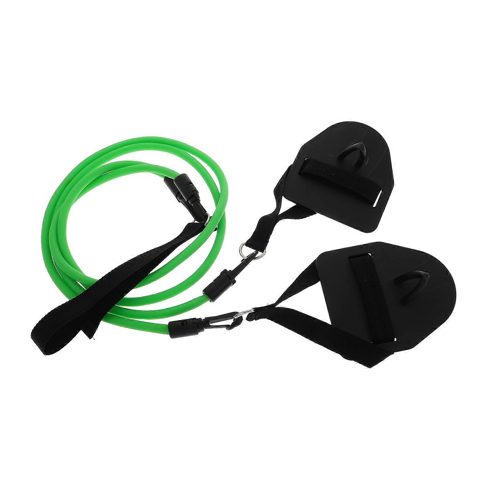 Swimming Strength Training Drag Belt for Arm Power Green Tpe Material