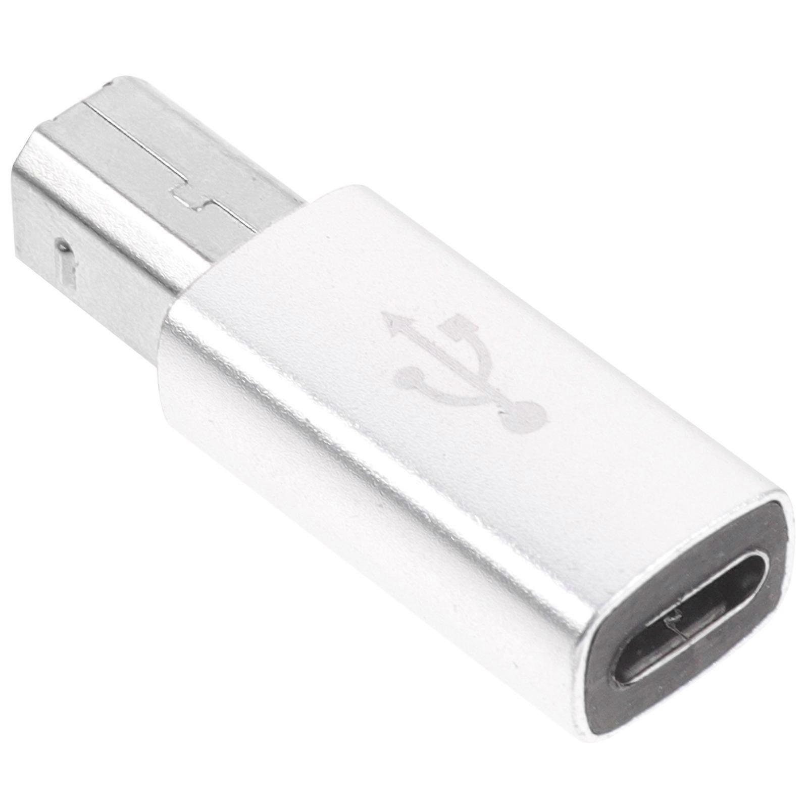 Type C to USB Converter Adapter, Metal Female to Male, Compact Lightweight for Electronic Piano, Laptop, Stereo Devices, Fast Data Transfer Compatible