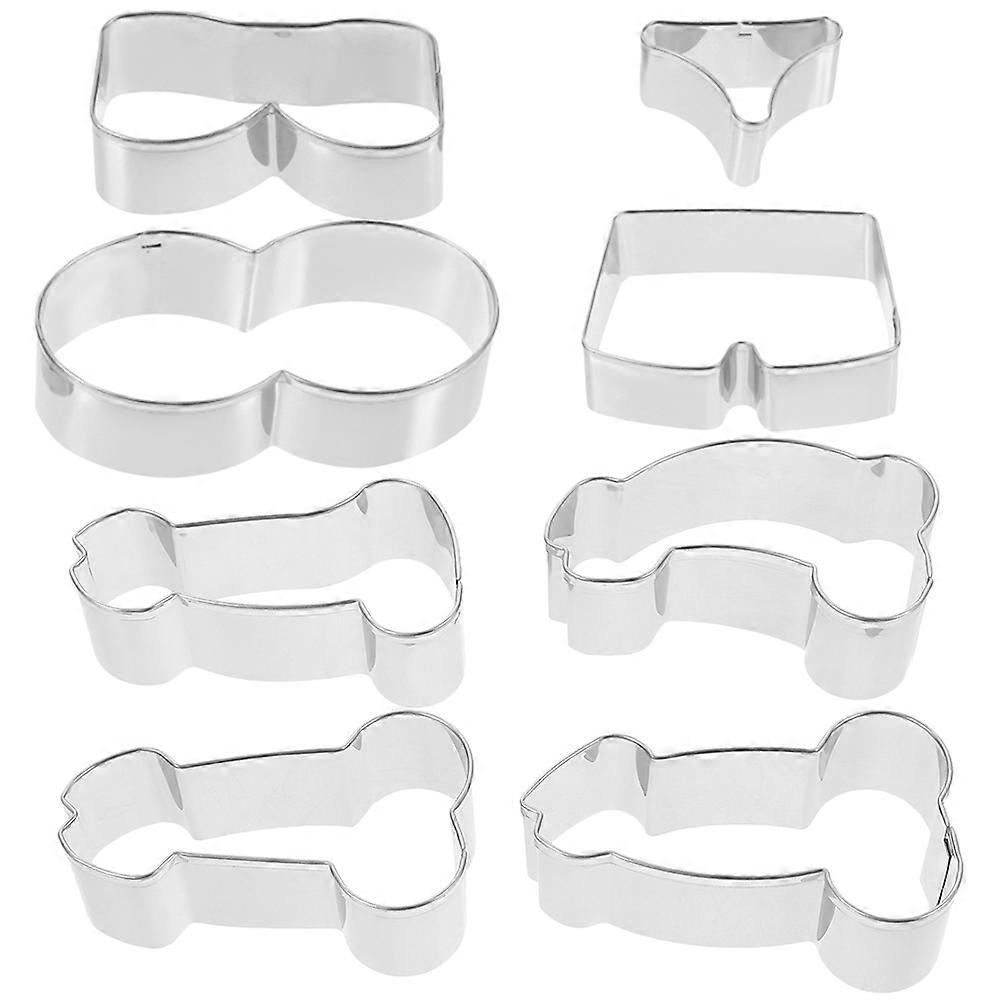 Stainless Steel Baking Tools Multi-Shape Biscuit Baking Tools For Diy Baking 8Pcs