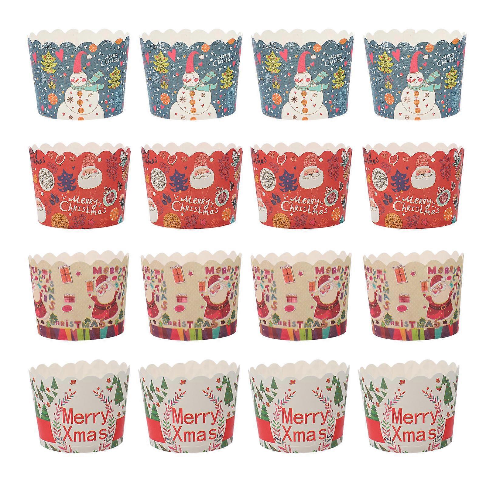 Disposable Paper Cake Cup 200 Pcs Fun For Cakes Christmas Events Colorful And Baking Paper Muffin Cases