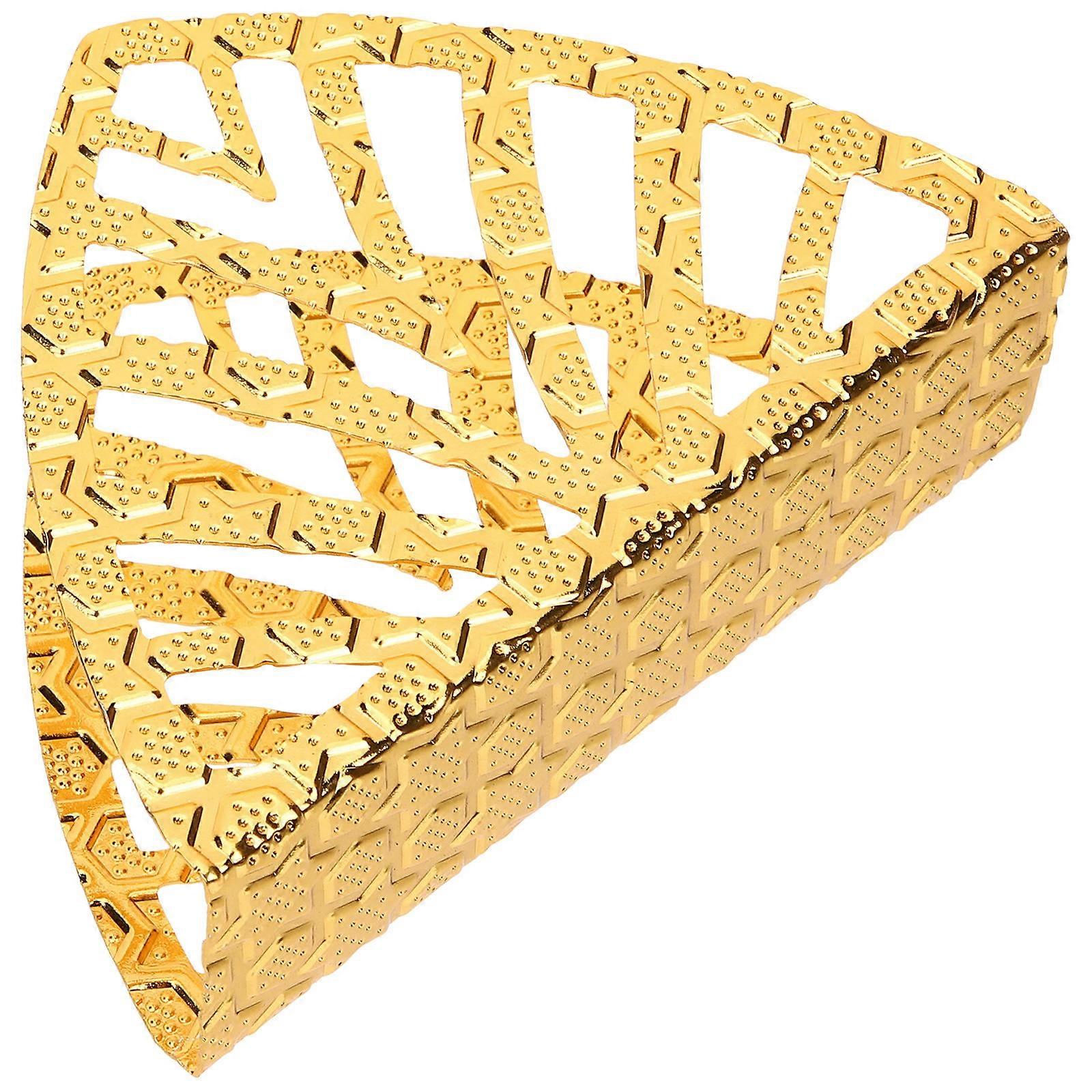 Golden Iron Napkin Holder for Home Use and Practical with Premium Structure and Perfect Size 14 x 8.5 x 12 cm