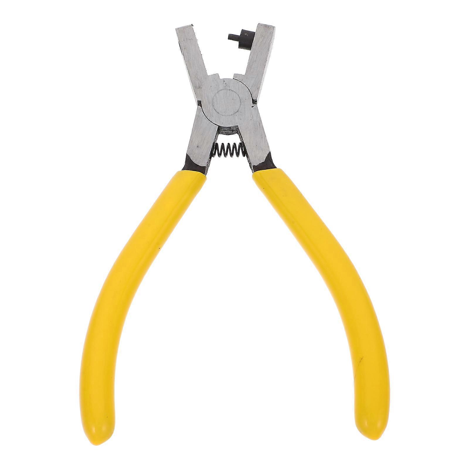 Mini Belt Hole Punch Pliers for Home Use Yellow Precision Tool 2 MM Round Hole Puncher for Fabric