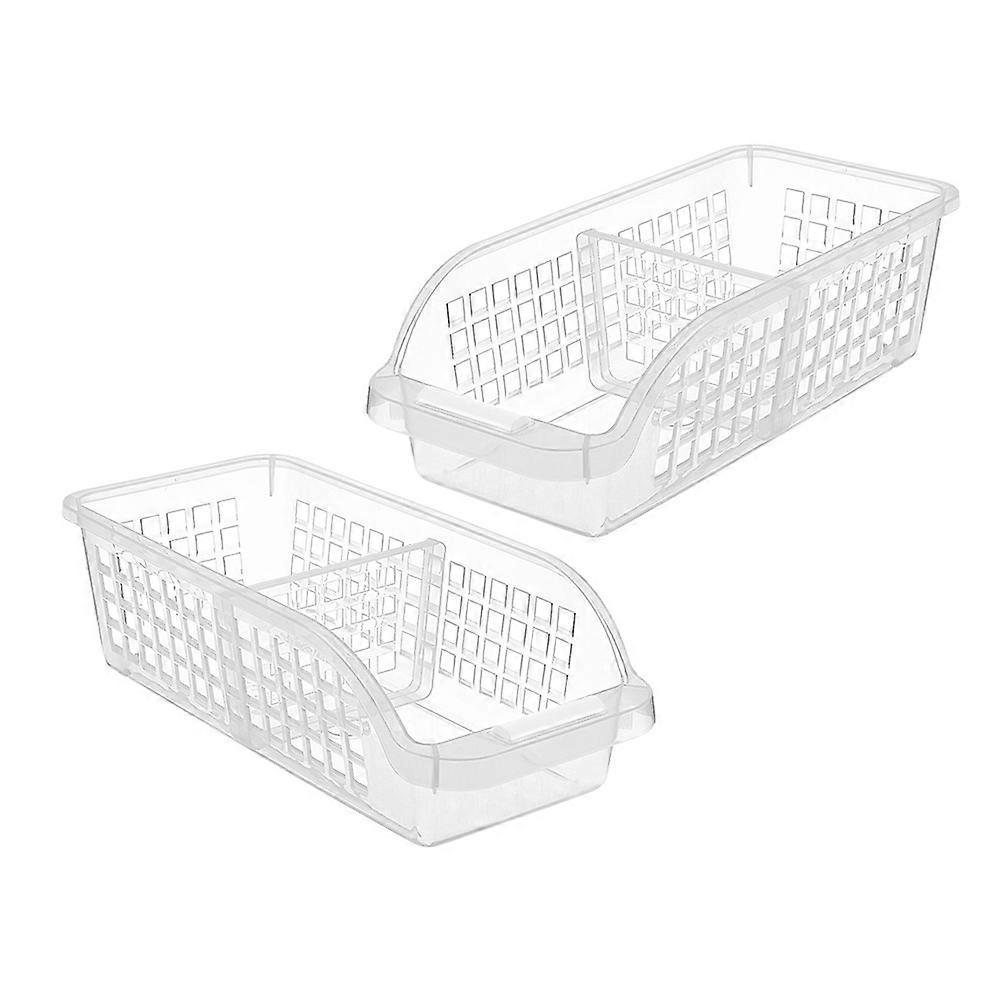 Transparent Plastic Food Holders for Home Use Reusable with 2 Pcs