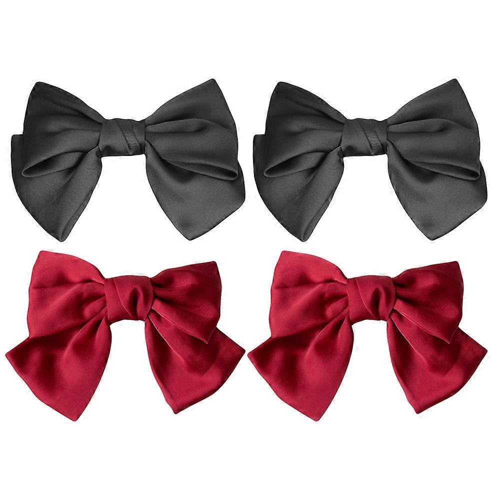 Here's a polished and professional product description for your **4pcs Bow Hair Clip**:

 

### 🎀 4 Pack Bow Hair Clip – Elegant Satin Barrette for