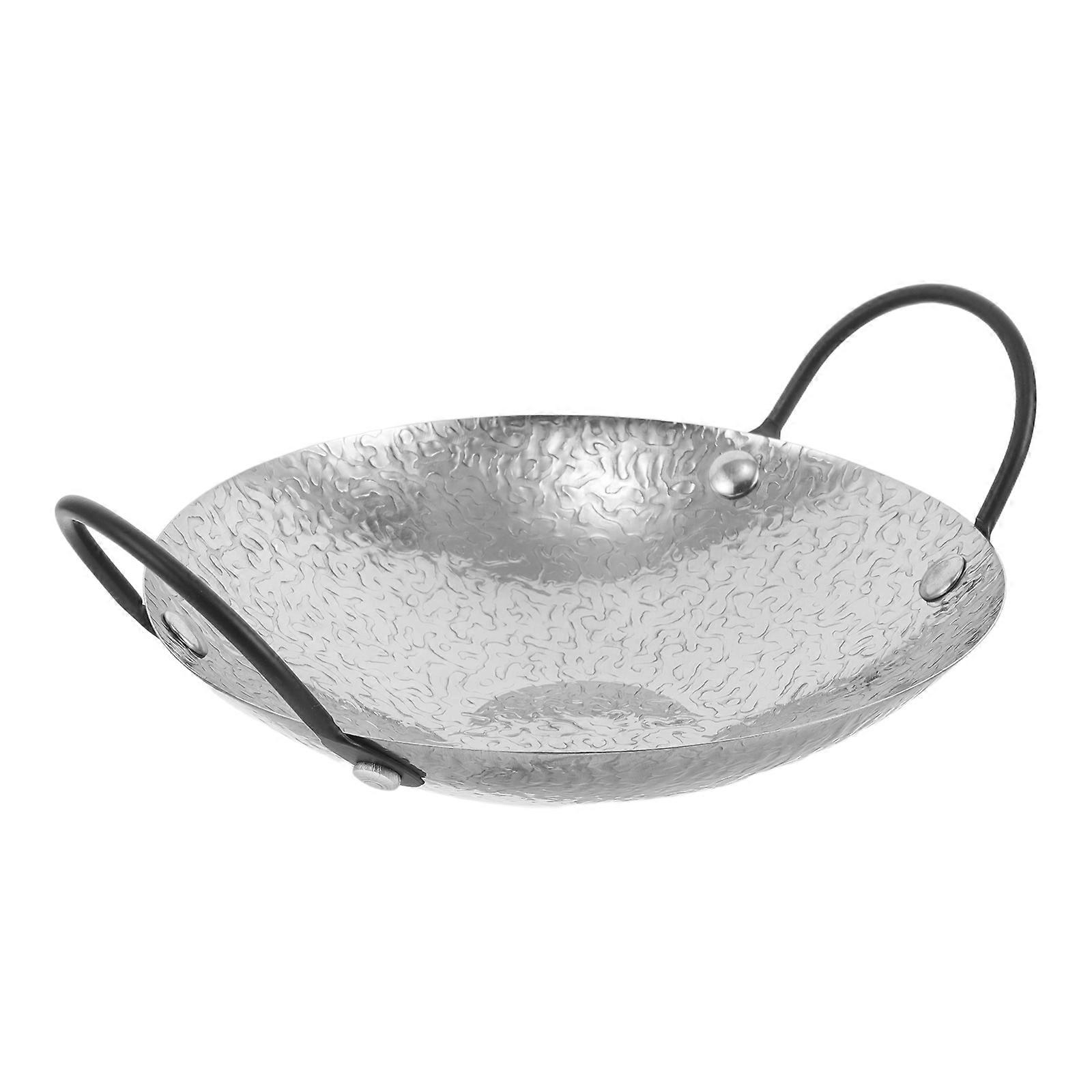 Double Handle Wok Pan Portable Pot For Pot Stir Fry Function Outdoor Cooking Certified 1Pack