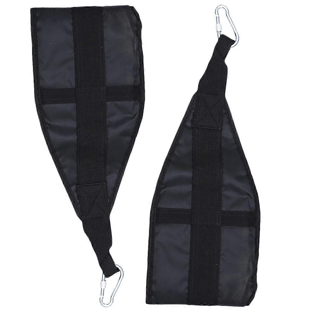 Ab Sling Straps 1Set For Workout Routines Powerlifting Adults With Durable Black Design