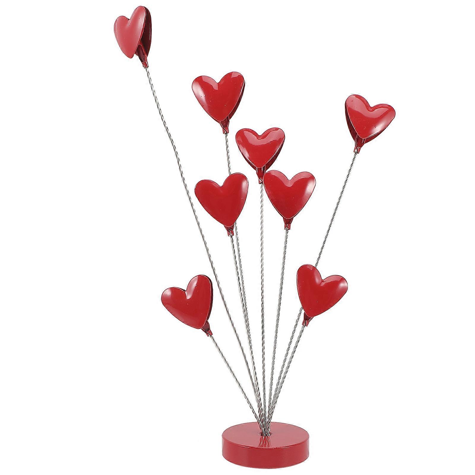 Heart Shaped Freestanding Photo Display Stand with Memo Clip for Pictures, Postcards, and Notes – Creative Decorative Design for Tables