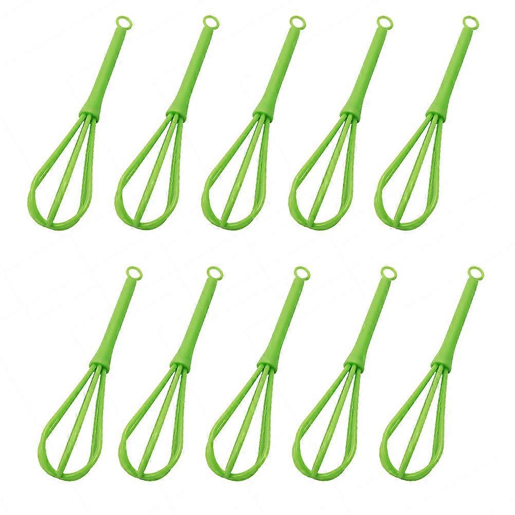 Egg Mixing Tool 10Pcs Premium Plastic Whisk Suitable For Home Cooks Restaurant Use Well Polished