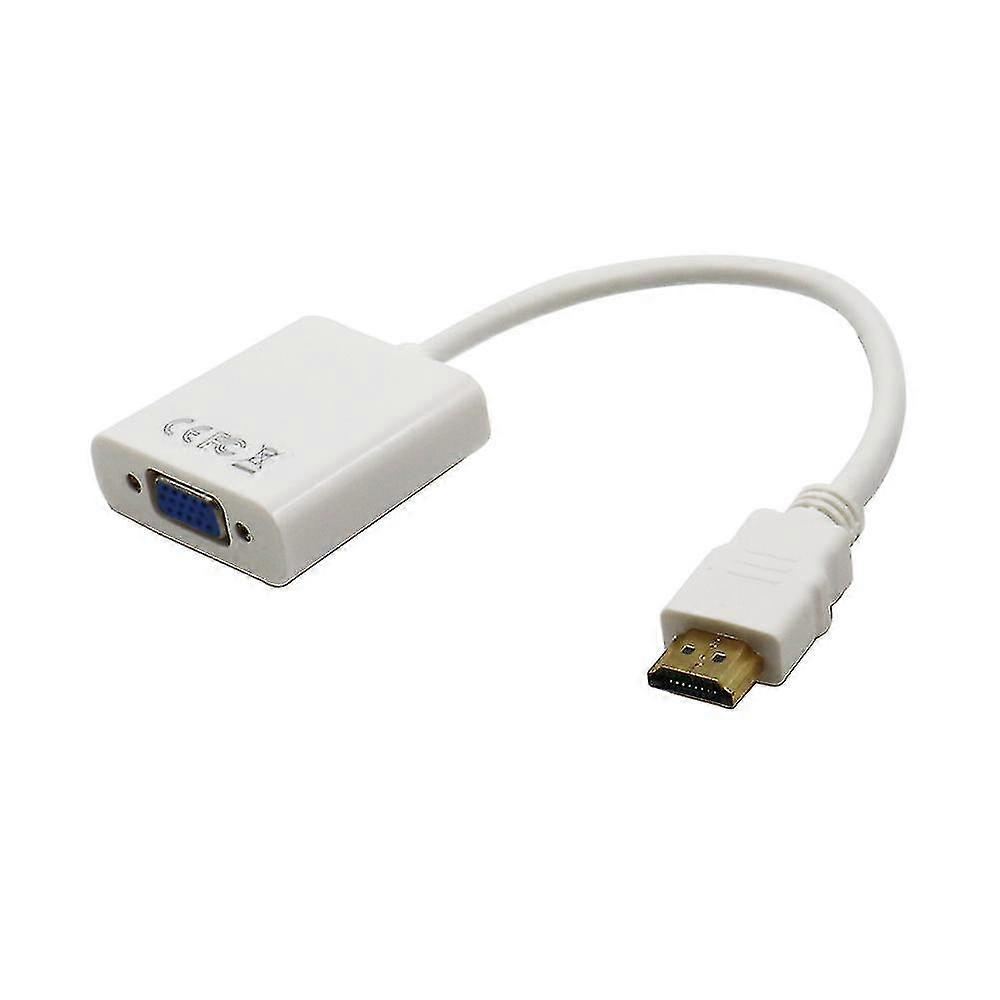 HD 1080p HDMI-Compatible to VGA Adapter Digital to Analog Converter Cable for Projector and Display Devices