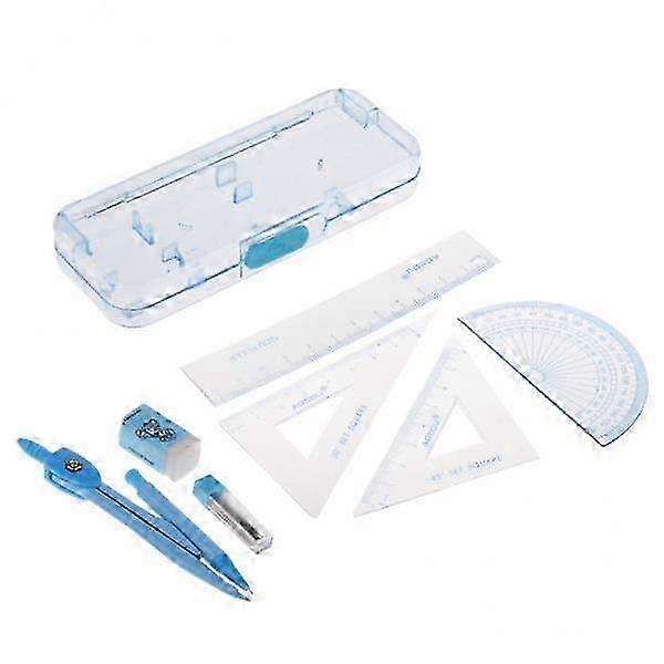 5x Geometry Kit Math Set 7 for Students with Carrying Case