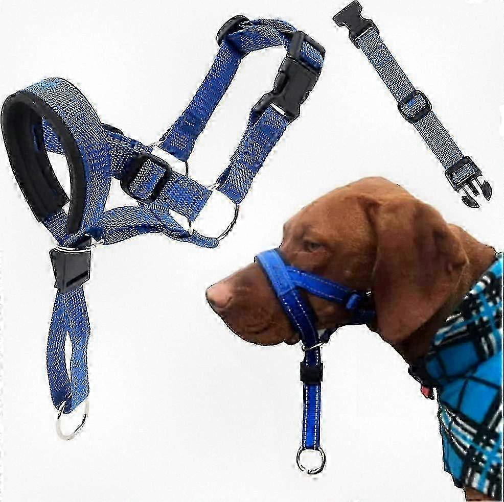 2025 Adjustable No-Pull Dog Head Halter with Reflective Safety Strap for Training