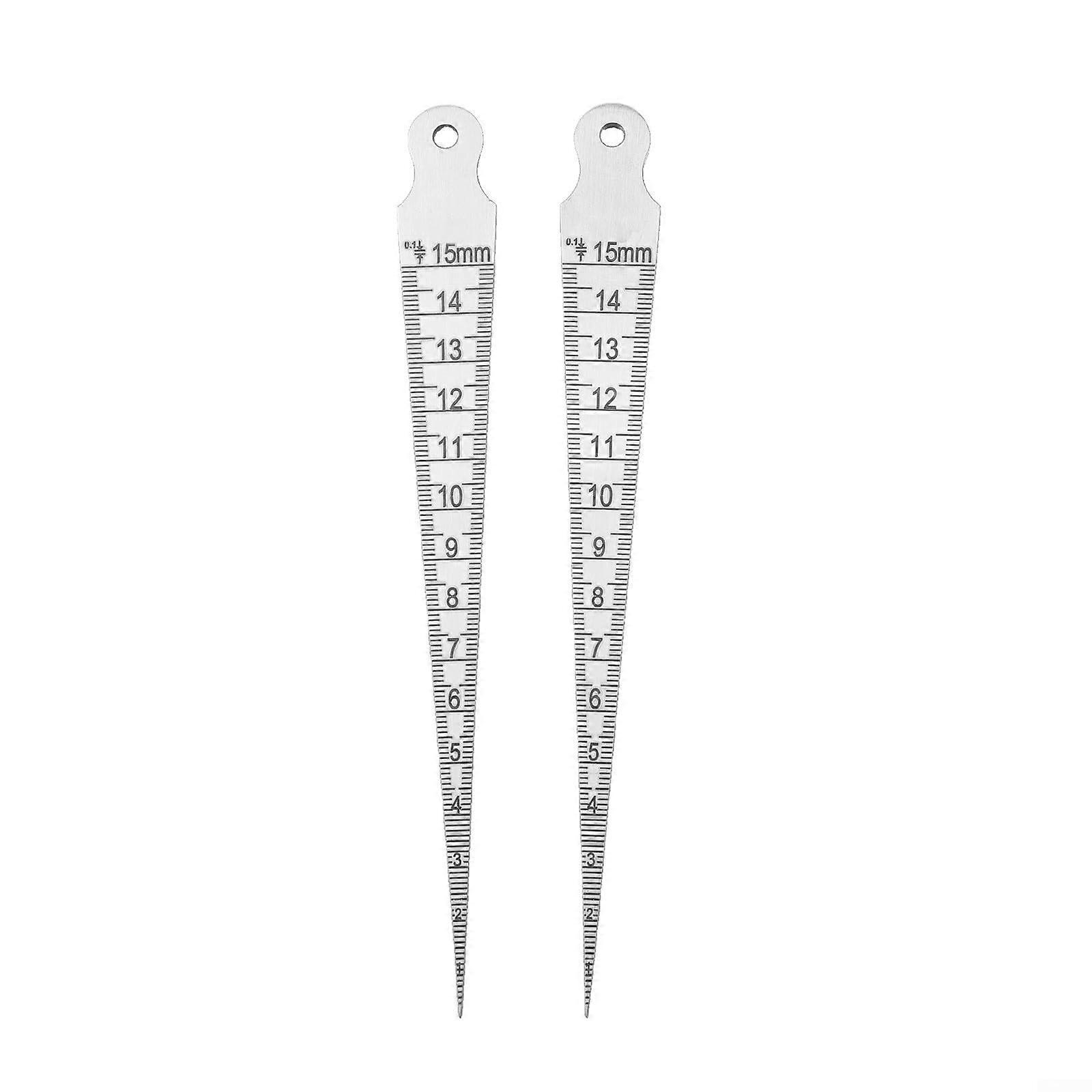 Set with two plug gauges for measuring holes and gaps with small diameters
