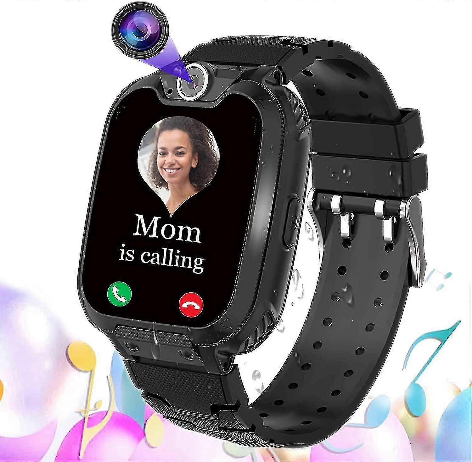 Çocuklar Akıllı İzle Telefon Sos Çocuklar Için Dokunmatik Ekran 16 Oyunlar Mp3 Alculator Alarmı Sd Kartlı, Erkekler ve Kızlar Için Dijital Bilek Smartwatch 3-12y Hediyeler
