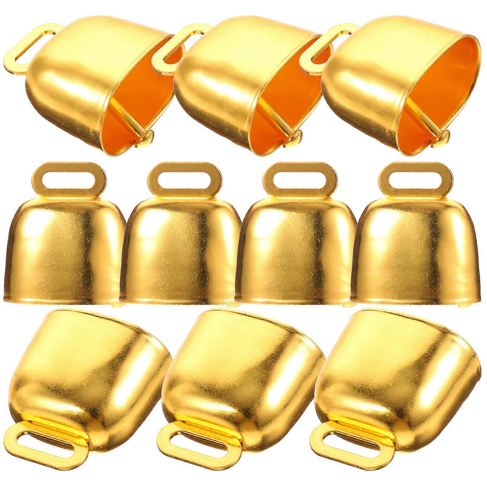 ヴィンテージメタル牛の鐘、大音量、紛失した家畜の識別、羊、牛、ヤギ、クリスマスツリーの装飾、クラフト、ペット用