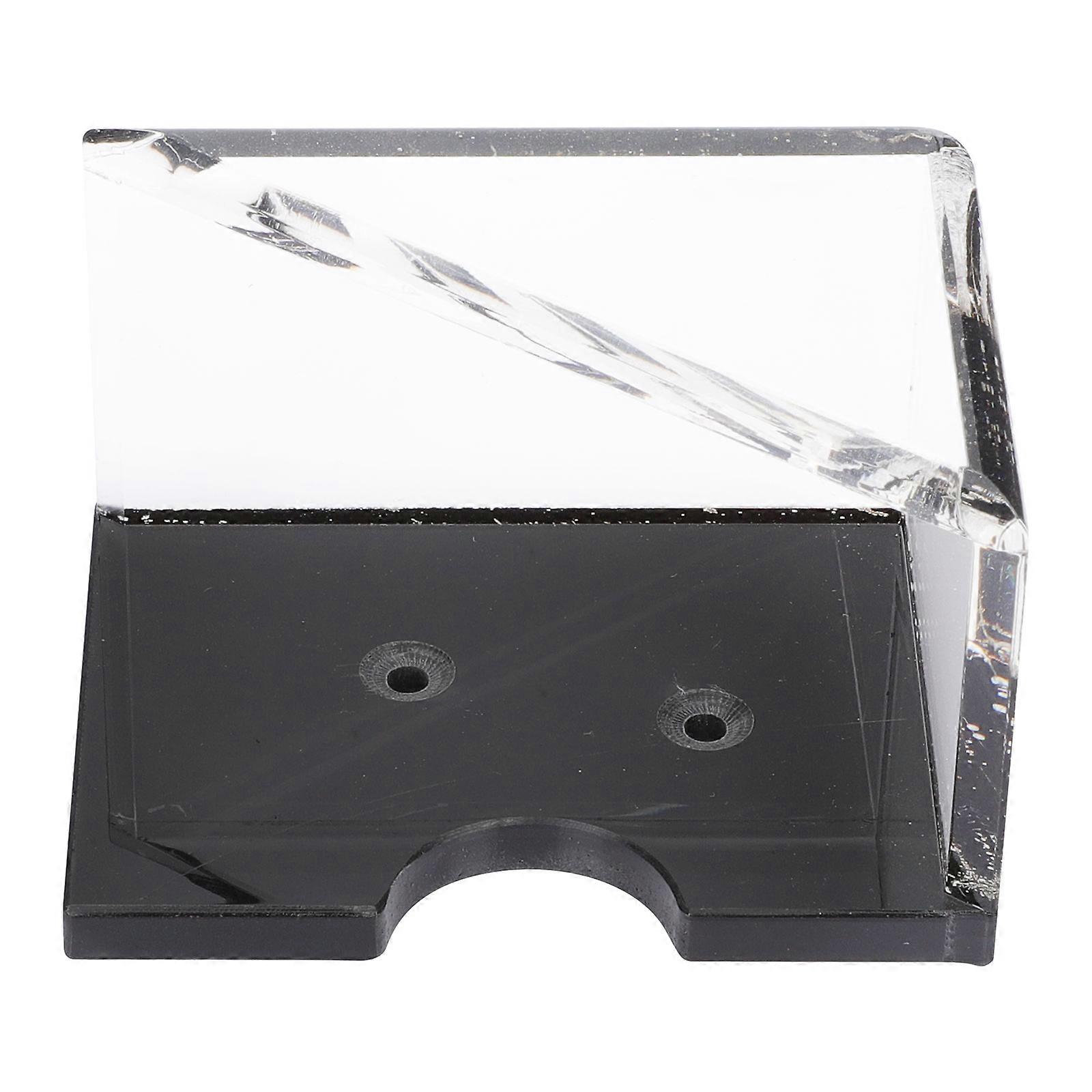 حامل بطاقة لعب أكريليك متين للتخزين مقاوم للماء مضاد للتآكل أبيض 4.5 × 3.5 × 2.5 بوصة