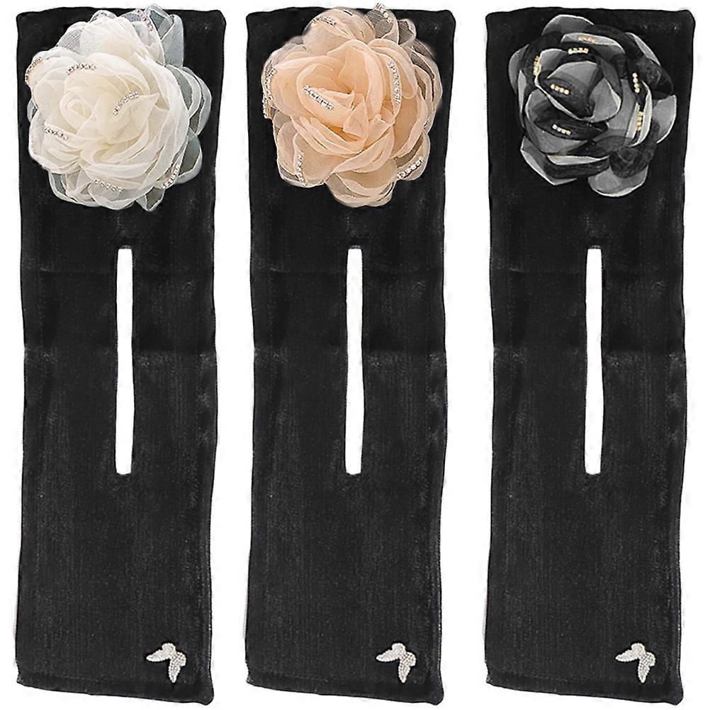 3pcs Flower Hair Bun Maker Shaper for Women – Daily Wear, Weddings & Parties – Assorted Colors Included
