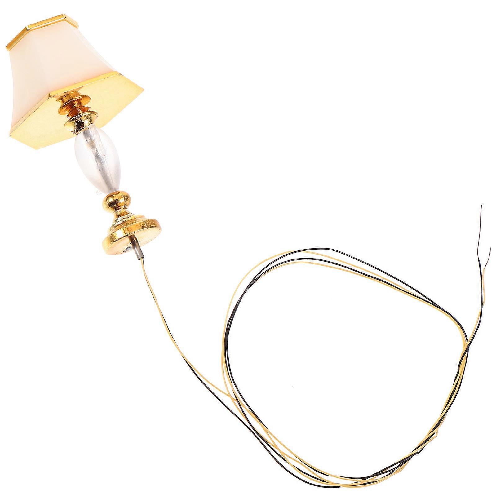 a creative and detailed **mini table lamp model design** concept tailored for **dollhouse decoration**, emphasizing **elegance**, **bedside