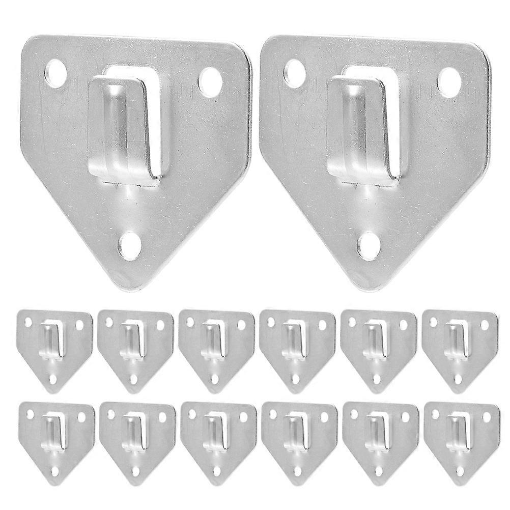 Space Saving Fire Extinguisher Wall Mount Hooks Heavy Duty Metal Brackets Universal Holder Hanger Home Safety Silver 20Pcs