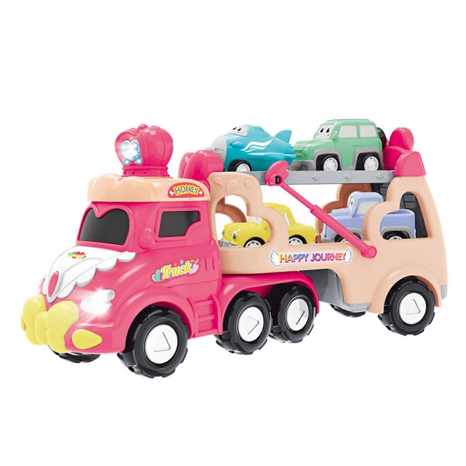 Funny Transport Car Toy For Children With Lights, Robust Vehicle Toy For Adventures, Ideal For Boys