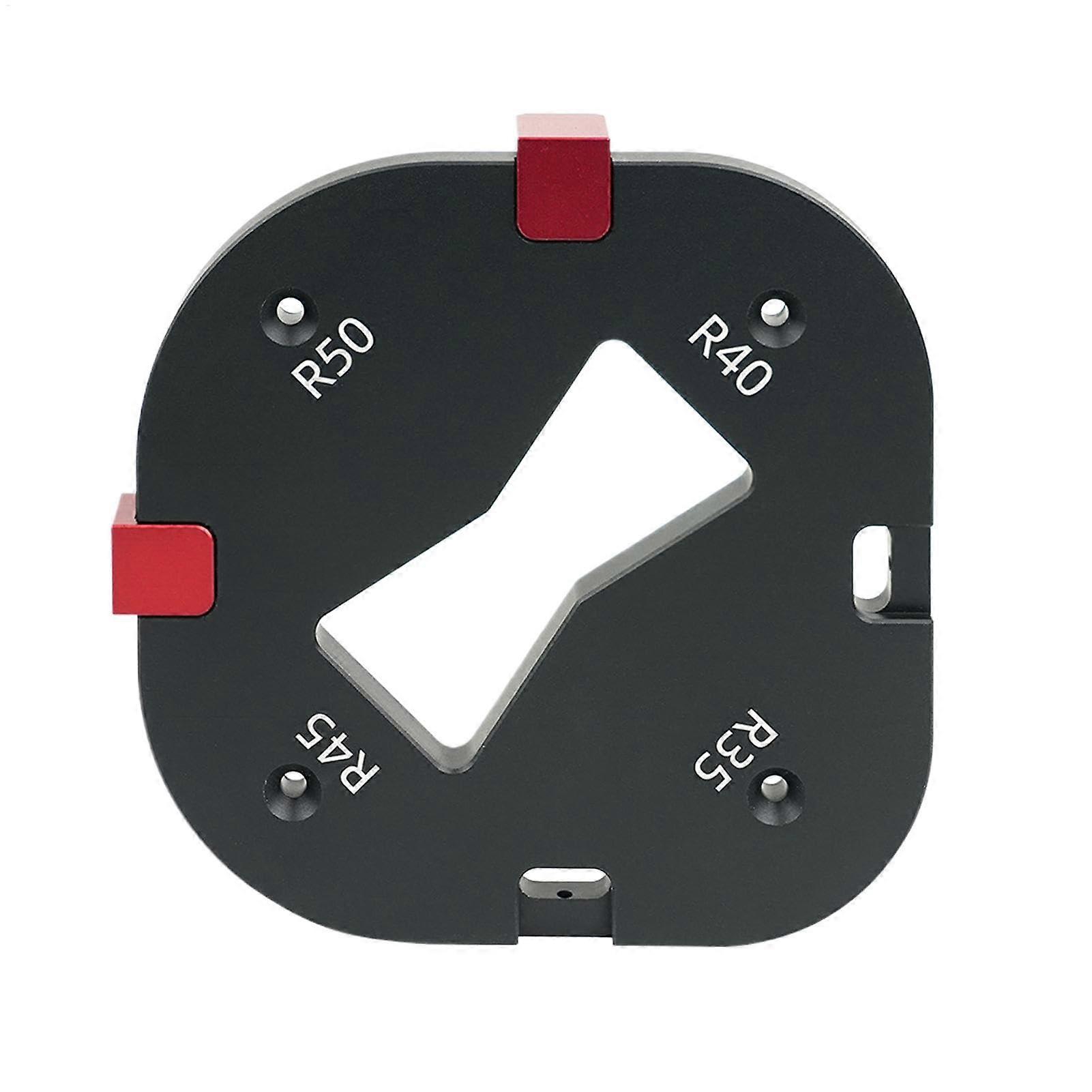 Radius Jig Router Template Aluminium Alloy, Round Corner Jig, Templates for Trimming Tables and Chair Edges, R35-50