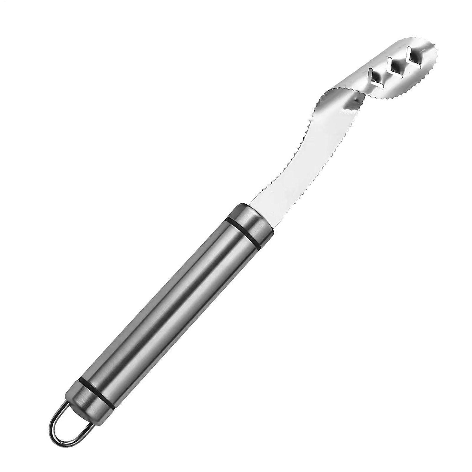 Stainless Steel Chili Corer Seed Extractor & Pepper Core Tool With Comfortable Grip For Tomatoes, Eggplants, Jalapenos