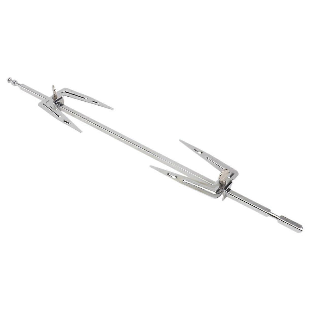 Stainless Steel Rotating Chicken Grill Forks BBQ Meat Spit Rods with Handle for Cooked Poultry and Meat at Home