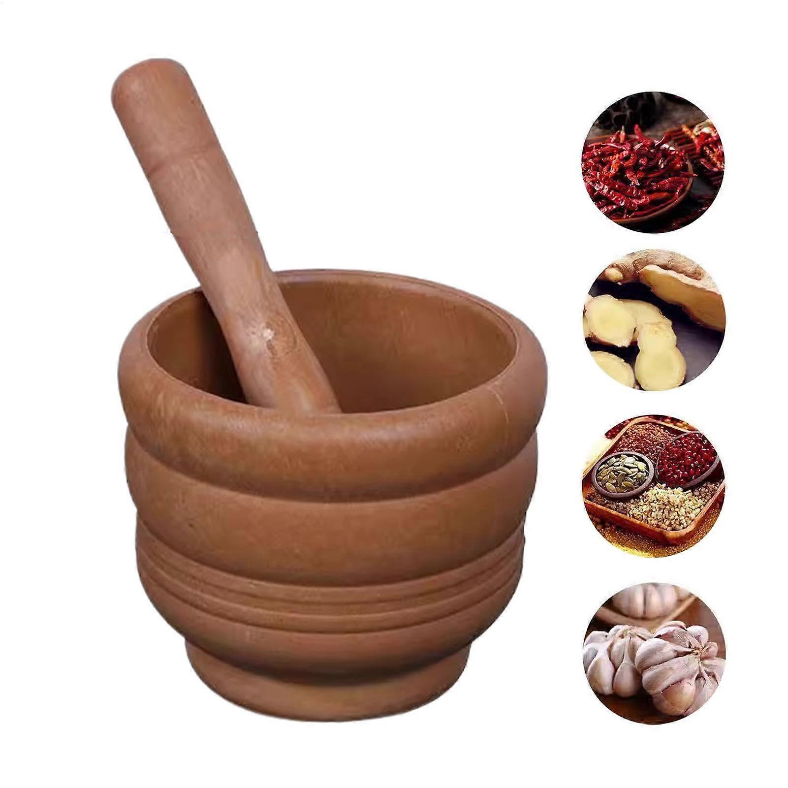 Mortar and Pestle Set Large Hand Grinder for Guacamole, Salsa, Pesto