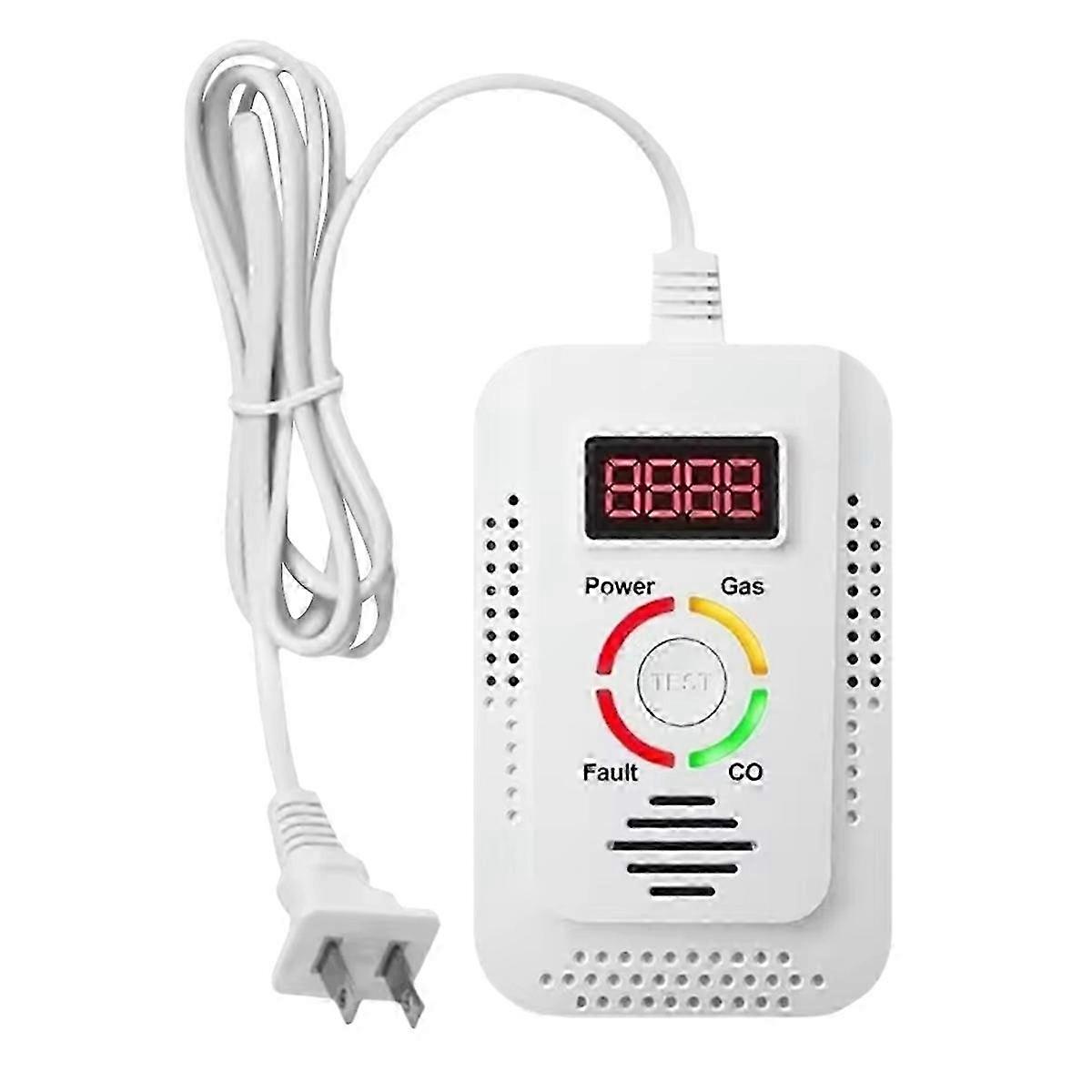 Combustible Gas Leak Detector Natural Gas Detector Carbon Monoxide Detector Monitor for Co Lpg Meth Edition 0816