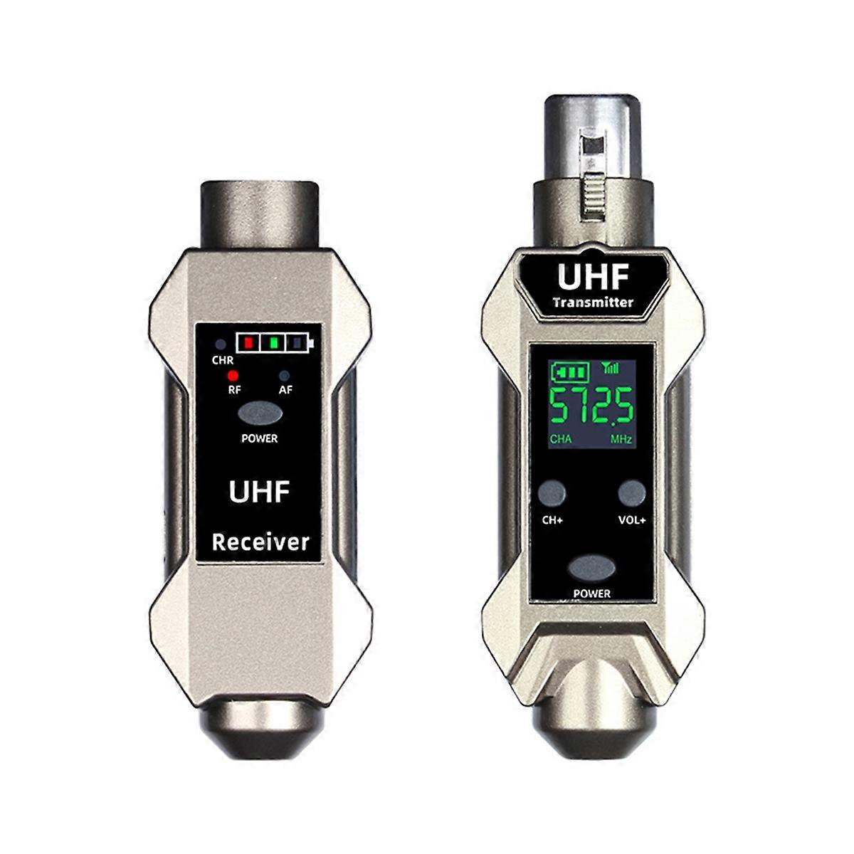 Système de conversion de microphone filaire vers sans fil, récepteur et émetteur