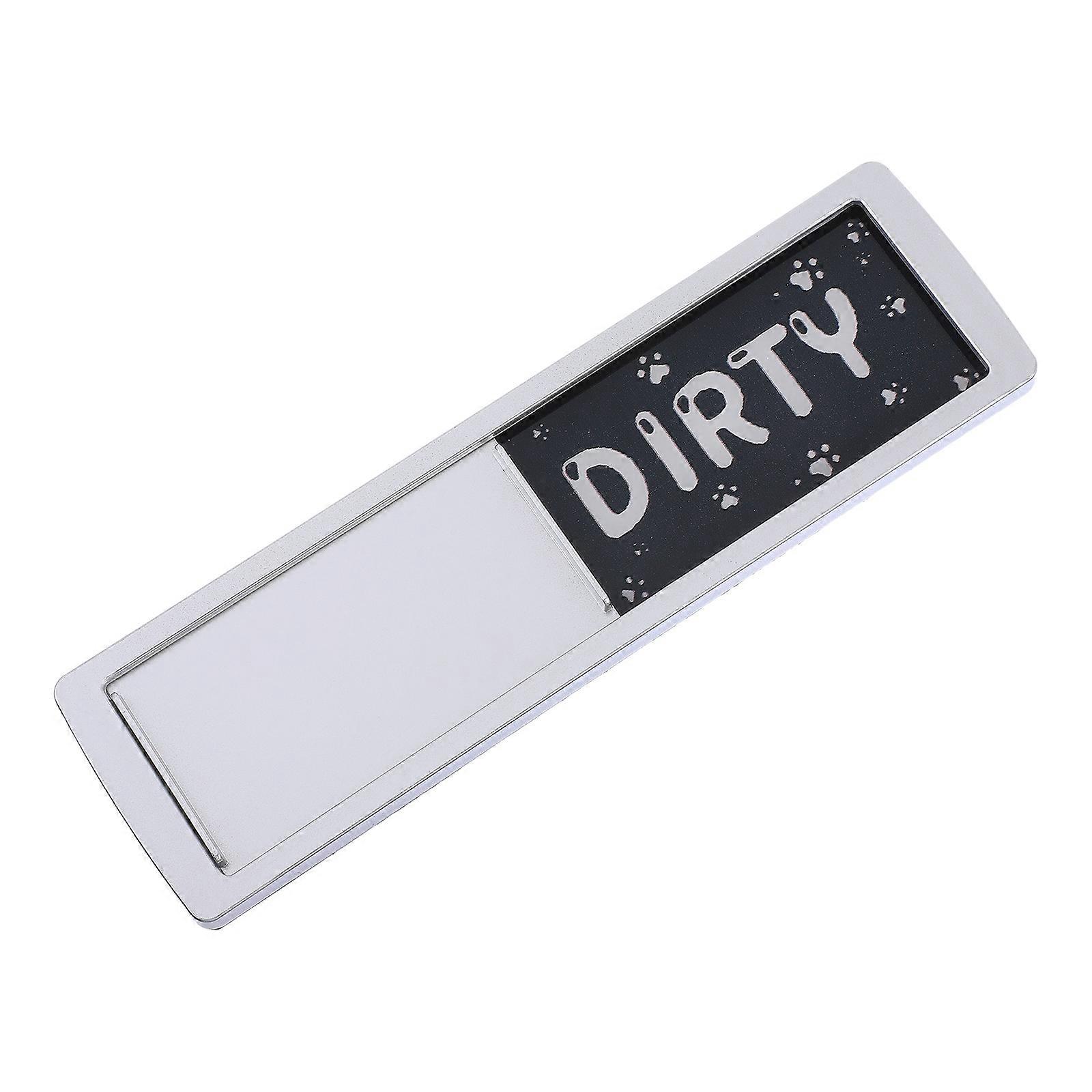 Magnetic Dishwasher Clean Dirty Sign for Home Appliances Labeling Abs Material with Double-Sided Design 1Pack