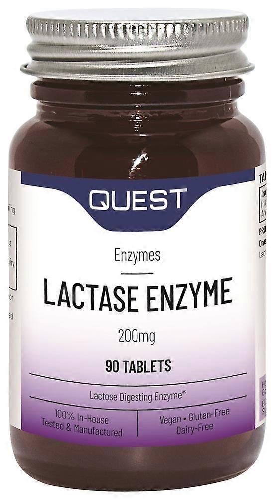 Quest LACTASE 200mg 90 Tablets - 4 Pack