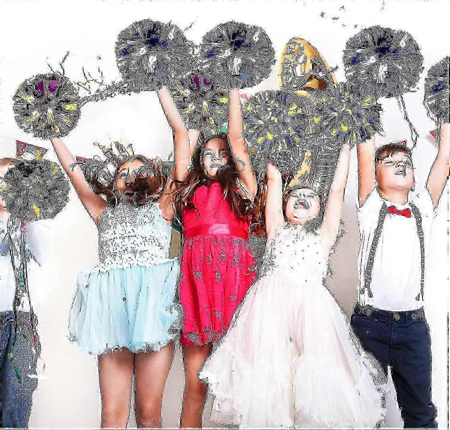 Μεταλλικά Cheerleading Poms με λαβή για Cheer Squads και Dance Teams